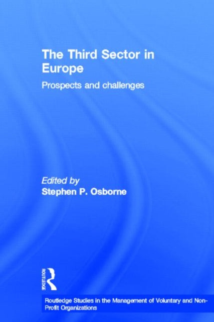 Book cover of: Third Sector in Europe. By: Stephen P. Osborne