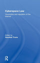 Book cover of: Cyberspace Law. By: Hannibal Travis