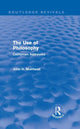 Book cover of: Use of Philosophy (Routledge Revivals). By: John H. Muirhead