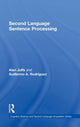 Book cover of: Second Language Sentence Processing. By: Alan Juffs