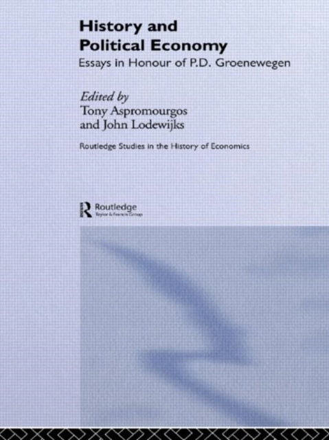 Book cover of: History and Political Economy. By: Tony Aspromourgos