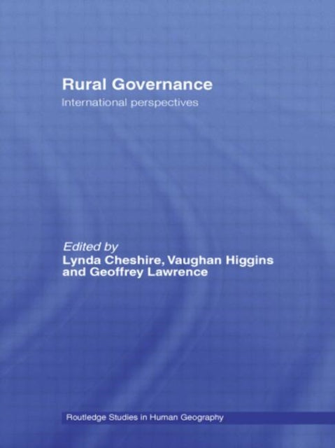 Book cover of: Rural Governance. By: Lynda Cheshire
