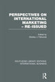 Book cover of: Perspectives on International Marketing - Re-issued (RLE International Business). By: Stanley Paliwoda