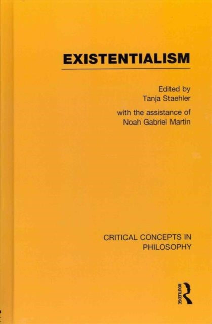 Book cover of: Existentialism. By: Tanja Staehler