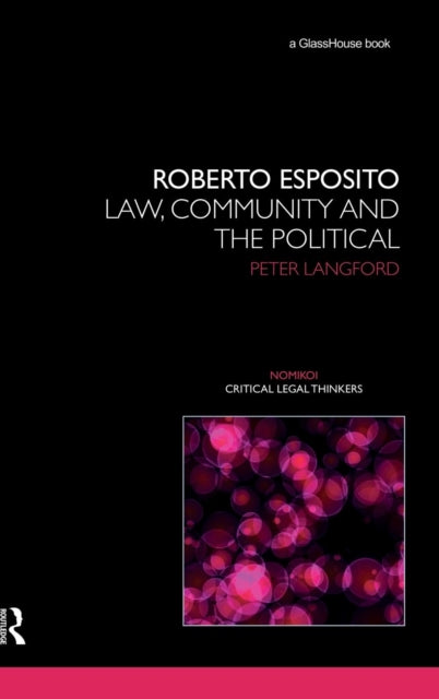 Book cover of: Roberto Esposito