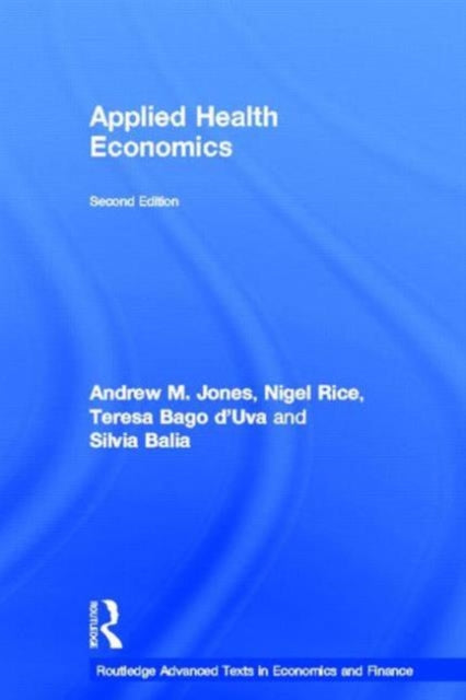 Book cover of: Applied Health Economics. By: Andrew M. Jones