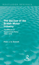 Book cover of: Decline of the British Motor Industry (Routledge Revivals). By: Peter Dunnett