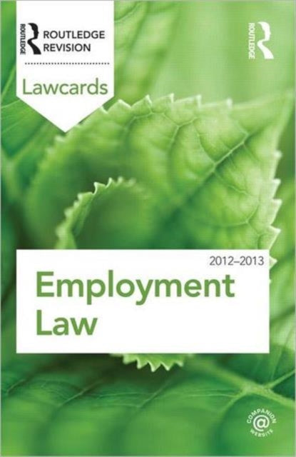 Book cover of: Employment Lawcards 2012-2013. By: Routledge Routledge