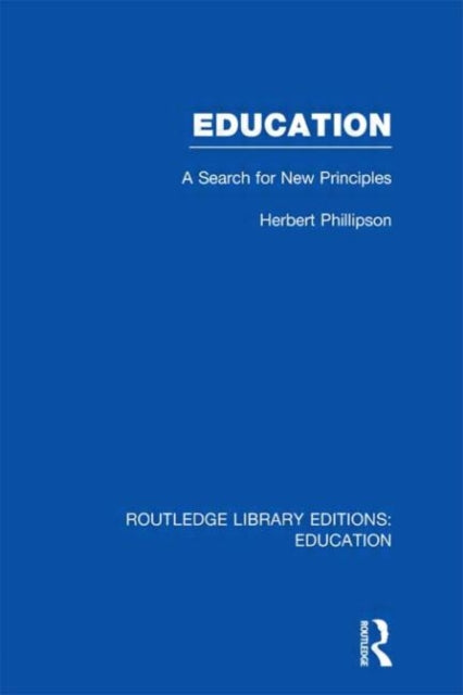 Book cover of: Education (RLE Edu K). By: Herbert Phillipson
