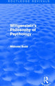 Book cover of: Wittgenstein's Philosophy of Psychology (Routledge Revivals). By: Malcolm Budd