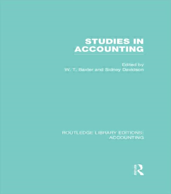 Book cover of: Studies in Accounting. By: William T. Baxter