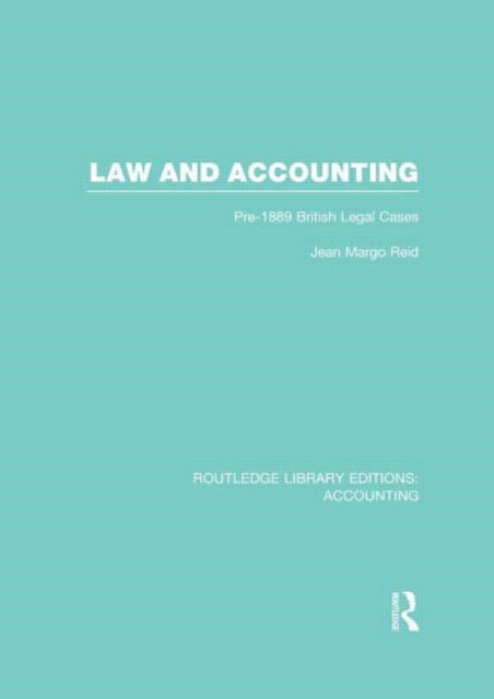 Book cover of: Law and Accounting (RLE Accounting). By: Jean Margo Reid