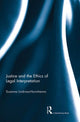 Book cover of: Justice and the Ethics of Legal Interpretation. By: Susanna Lindroos Hovinheimo