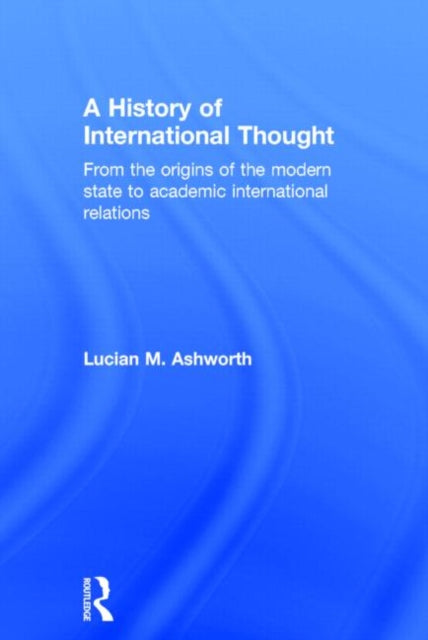 Book cover of: History of International Thought