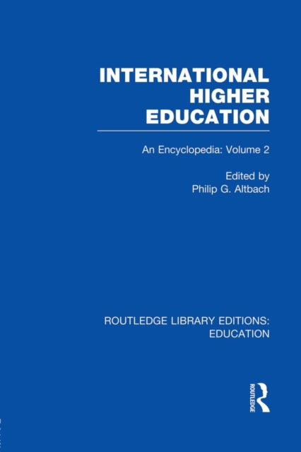 Book cover of: International Higher Education Volume 2. By: Philip Altbach