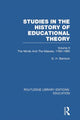 Book cover of: Studies in the History of Educational Theory Vol 2. By: G. H. Bantock