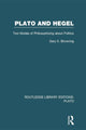 Book cover of: Plato and Hegel (RLE: Plato). By: Gary Browning