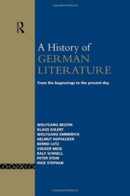 Book cover of: History of German Literature. By: Wolfgang Beutin