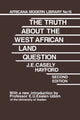 Book cover of: Truth About the West African Land Question. By: J.E.Casely Hayford