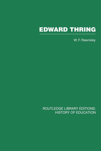 Book cover of: Edward Thring. By: W. F. Rawnsley