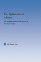 Book cover of: Architecture of Address. By: Jake Adam York