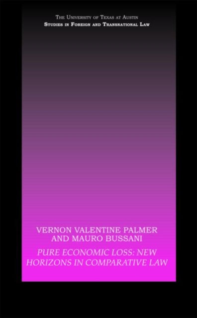 Book cover of: Pure Economic Loss. By: Valentine Palme
