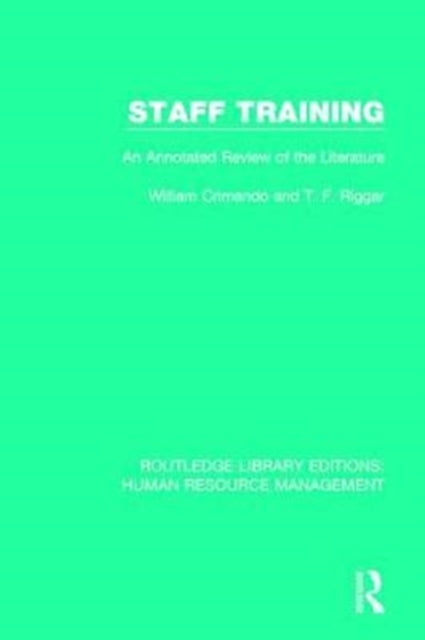 Book cover of: Staff Training. By: William Crimando