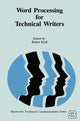 Book cover of: Word Processing for Technical Writers. By: Robert Krull