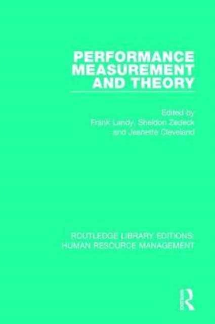Book cover of: Performance Measurement and Theory. By: Frank Landy