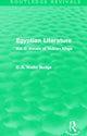 Book cover of: Egyptian Literature (Routledge Revivals). By: E. A. Wallis Budge