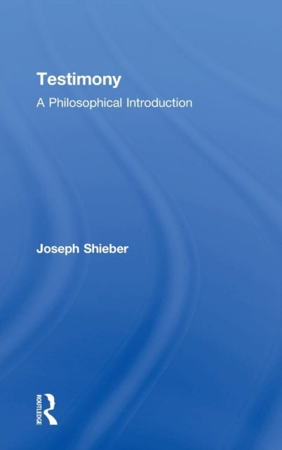 Book cover of: Testimony. By: Joseph Shieber