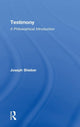 Book cover of: Testimony. By: Joseph Shieber