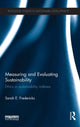 Book cover of: Measuring and Evaluating Sustainability. By: Sarah E. Fredericks