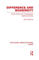 Book cover of: Difference and Modernity. By: John Clammer