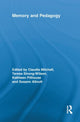 Book cover of: Memory and Pedagogy. By: Claudia Mitchell