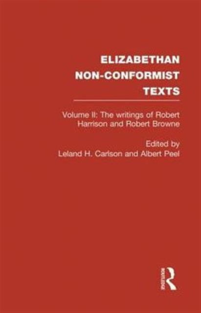 Book cover of: Writings of Robert Harrison and Robert Browne. By: Albert Peel