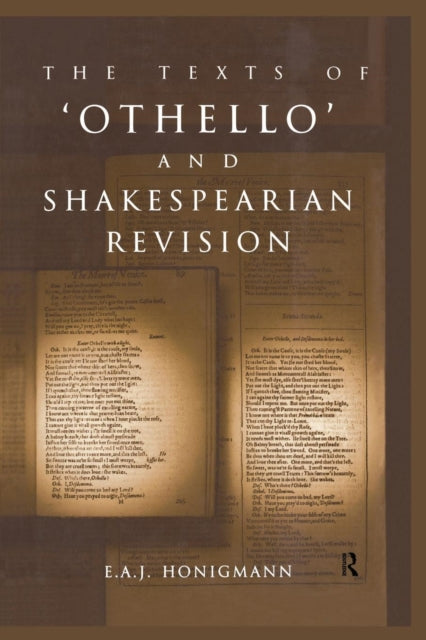 Book cover of: Texts of Othello and Shakespearean Revision. By: Honigmann, E. A. J.