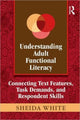 Book cover of: Understanding Adult Functional Literacy. By: Sheida White