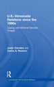 Book cover of: U.S.-Venezuela Relations since the 1990s. By: Javier Corrales