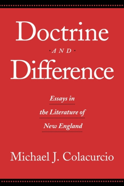Book cover of: Doctrine and Difference. By: Mich Colacurcio