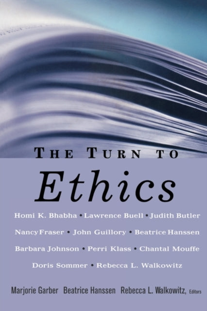 Book cover of: Turn to Ethics. By: M. Garber