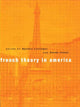 Book cover of: French Theory in America. By: Sylvère Lotringer