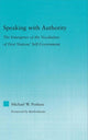 Book cover of: Speaking with Authority. By: Michael W. Posluns, Michael Posluns