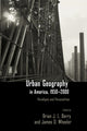 Book cover of: Urban Geography in America, 1950-2000. By: James O. Wheeler