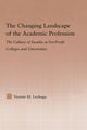 Book cover of: Changing Landscape of the Academic Profession. By: Vicente M. Lechuga