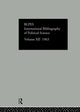 Book cover of: Intl Biblio Pol Sc 1963 Vol 12. By: Intl Com Soc Sc