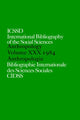 Book cover of: IBSS: Anthropology: 1984 Vol 30. By: International C