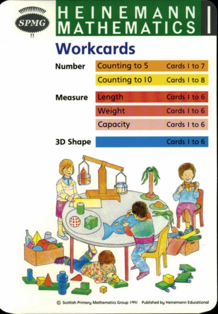 Book cover of: Heinemann Maths 1 Workcards. By: Scottish Primary Maths Group SPMG
