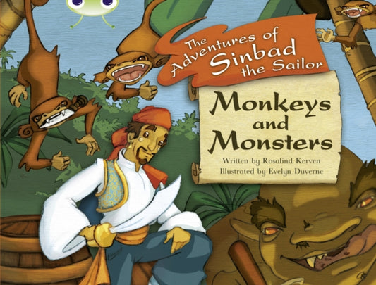Book cover of: Bug Club Guided Fiction Year Two White A Monkeys and Monsters. By: Rosalind Kerven