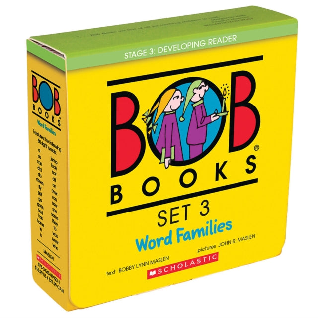 Book cover of: Bob Books: Set 3 Word Families Box Set (10 Books). By: Bobby Lynn Maslen